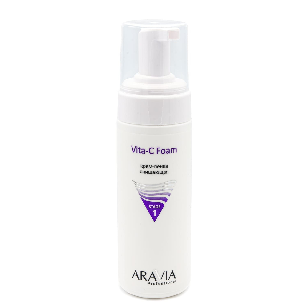 Aravia Professional Крем-пенка для лица Vita-C Foam, очищающая, 160 мл