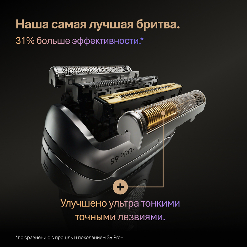 Электробритва Braun Series 9 Pro + 9615s серый