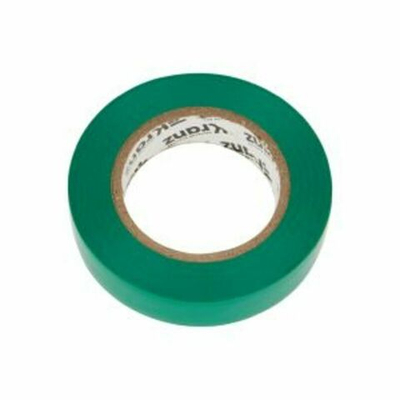 Изолента ПВХ KRANZ 0.13х15 мм, 20 м, зеленая