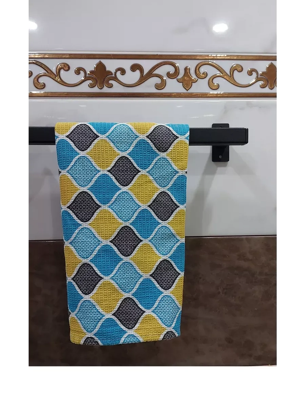 Рейлинг для кухни и ванной черный 70 см