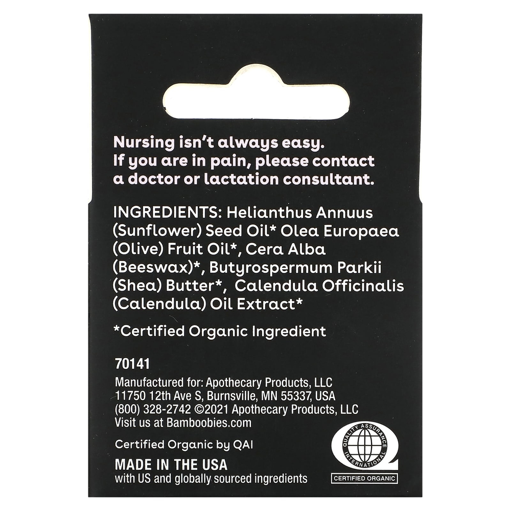 Bamboobies, органический бальзам для сосков, 28 г (1 унция)