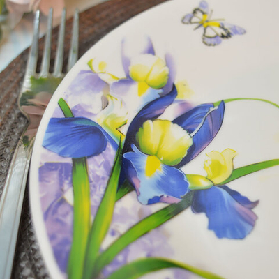 Тарелка обеденная 23см Ирисы