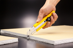 Нож OLFA-EXL с резиновыми накладками, трещоточный фиксатор, 25 мм