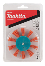 Щетка нейлоновая дисковая "Звезда" (d100 мм, красная, G80, 6 мм) Makita D-45749 100 мм 80G Звезда Нейлон Оранжевая Шлифование