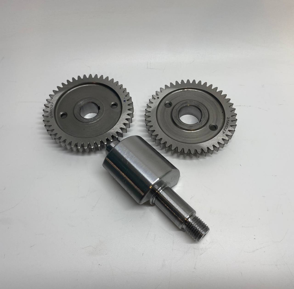 Балансирный вал+шестерни привода двигатель 163QMK-2D (2026г.)