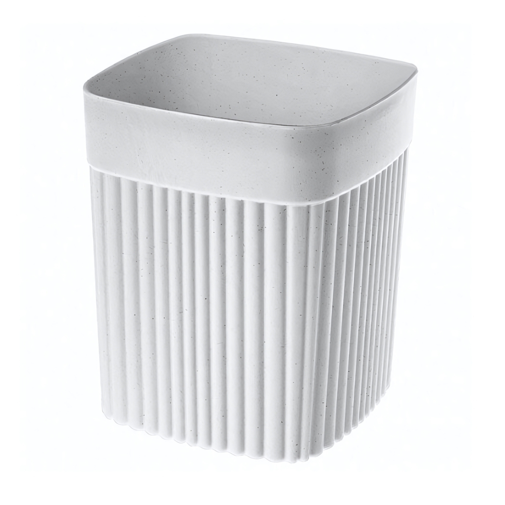 Стакан для ванной комнаты "velvet" 90х90х110 мм, 0,65л (светло-серый флэк)