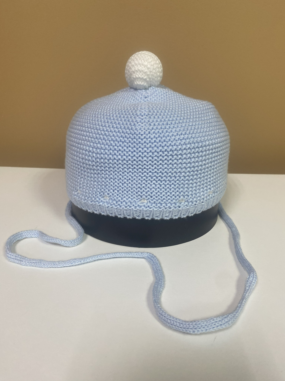 Шапка демисезонная светло-голубая , размер 42