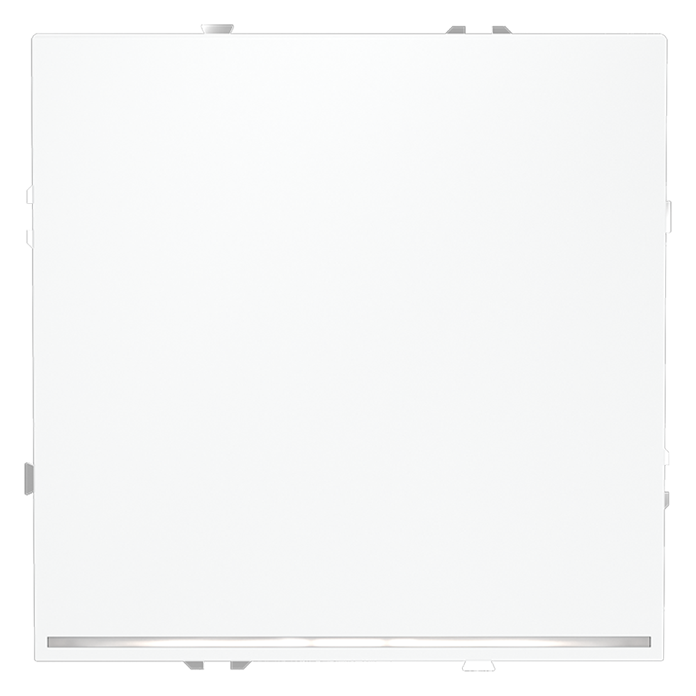 Выключатель встраиваемый VOLTUM S70 одноклавишный с подсветкой 10А, (белый матовый)