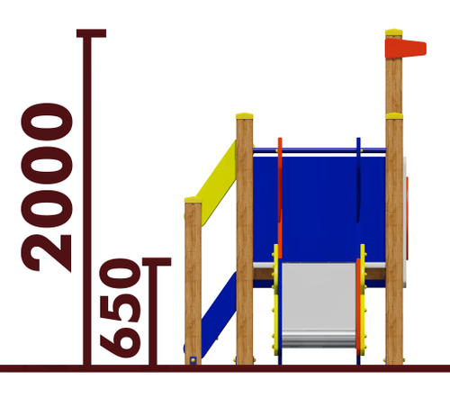 Игровой комплекс 070283.21 для детей 2-4 года для уличной площадки