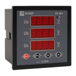 VD-963 Вольтметр цифровой на панель (96х96) трехфазный EKF PROxima