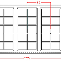 756-у | Форма для шоколадных больших плиток (275*175 мм)