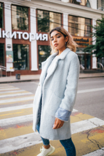 Женское пальто с эко мехом оптом