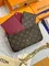 Клатч Louis Vuitton Felicie канва Monogram коричневый