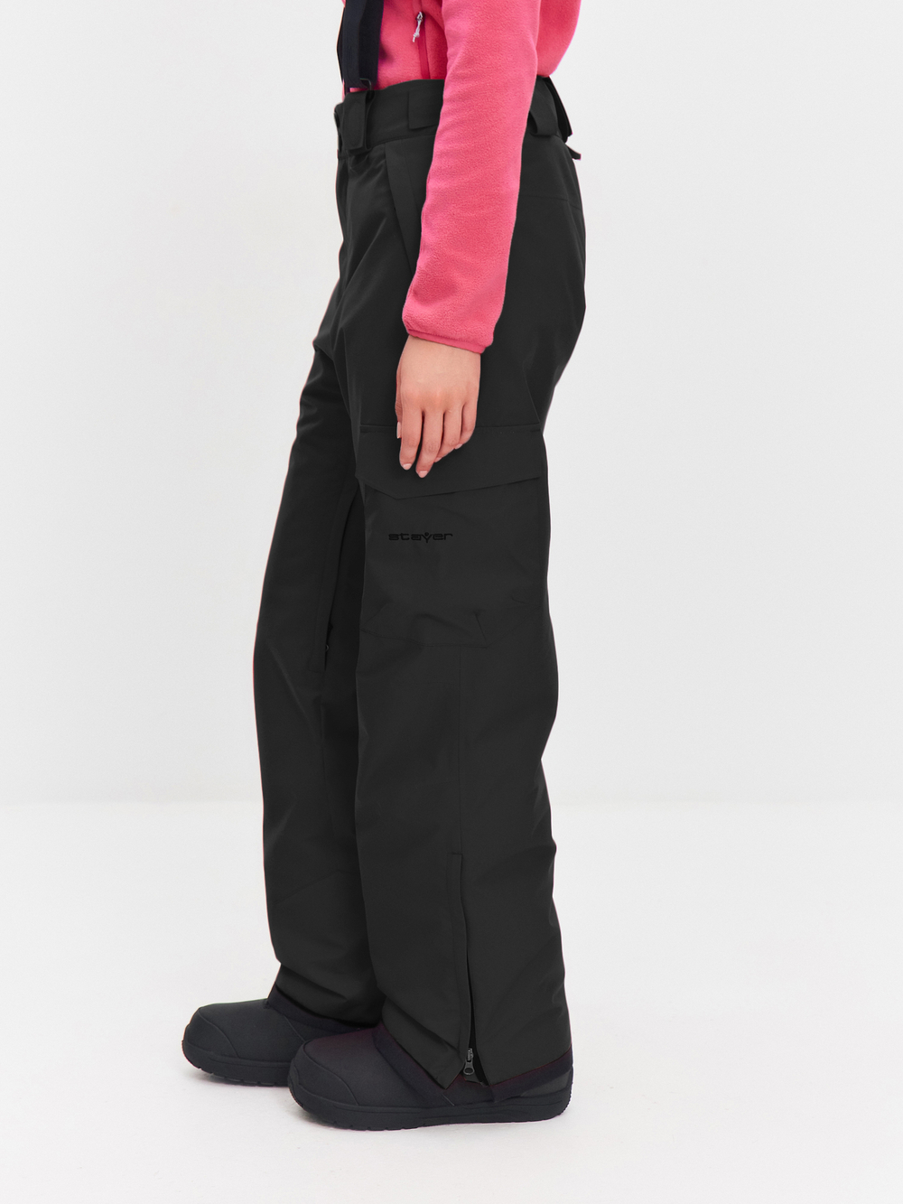 Брюки горнолыжные утепленные (черные)