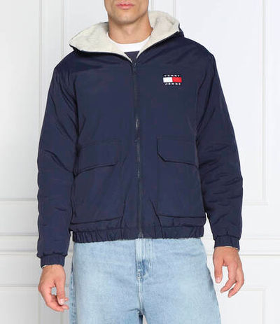 двухсторонняя куртка sherpa Tommy Jeans - темно-синий(DM0DM14455)