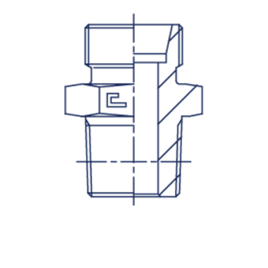 Штуцер FC DL12 16x1.5 (корпус)