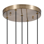 Светильник подвесной 5х5Вт G9, металл/стекло, бронза/прозрачный