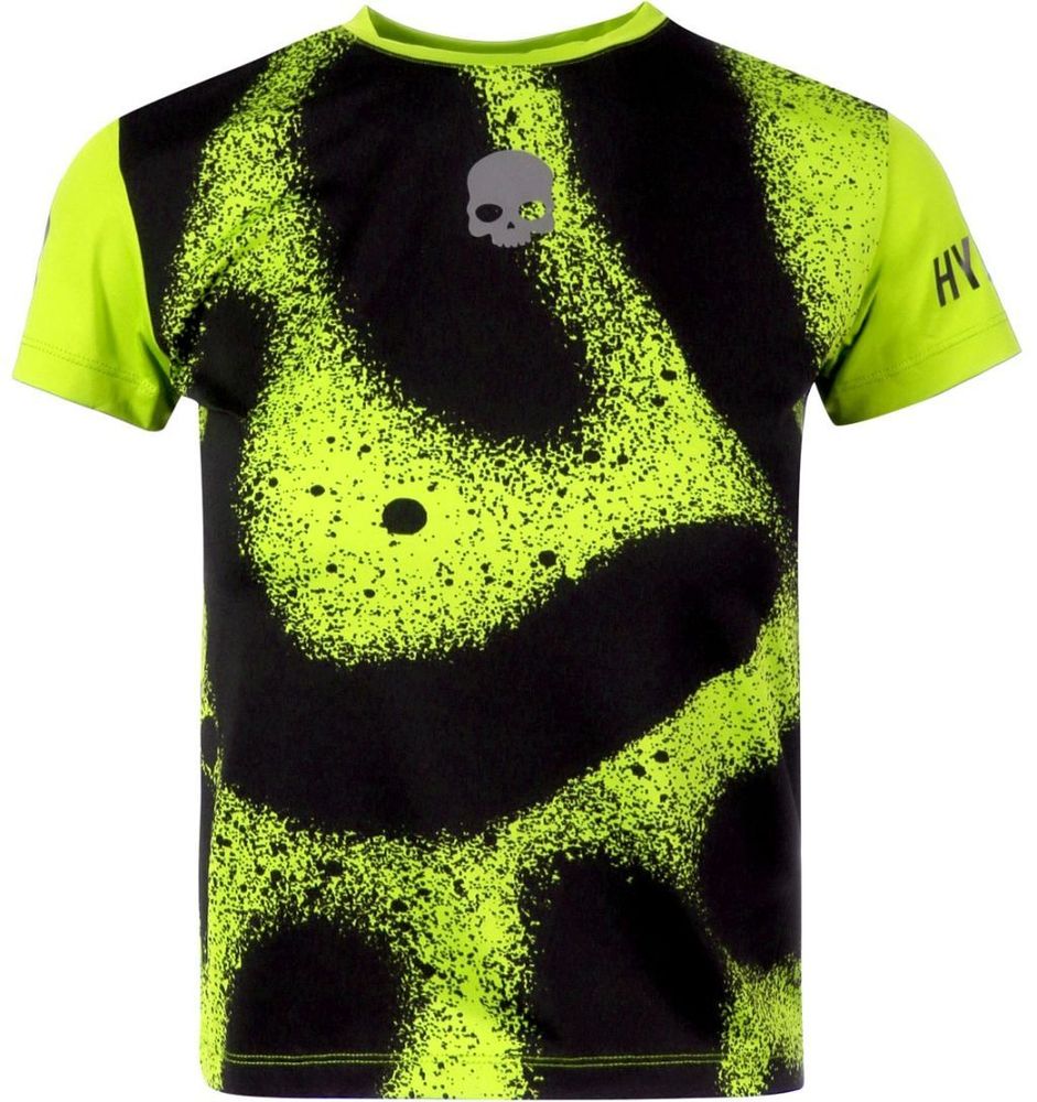 Футболка для мальчика теннисная Hydrogen Spray Tech Tee Kids - fluo yellow