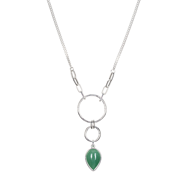 Колье Fiore Luna GREEN AVENTURINE LN3171-5 G/S
