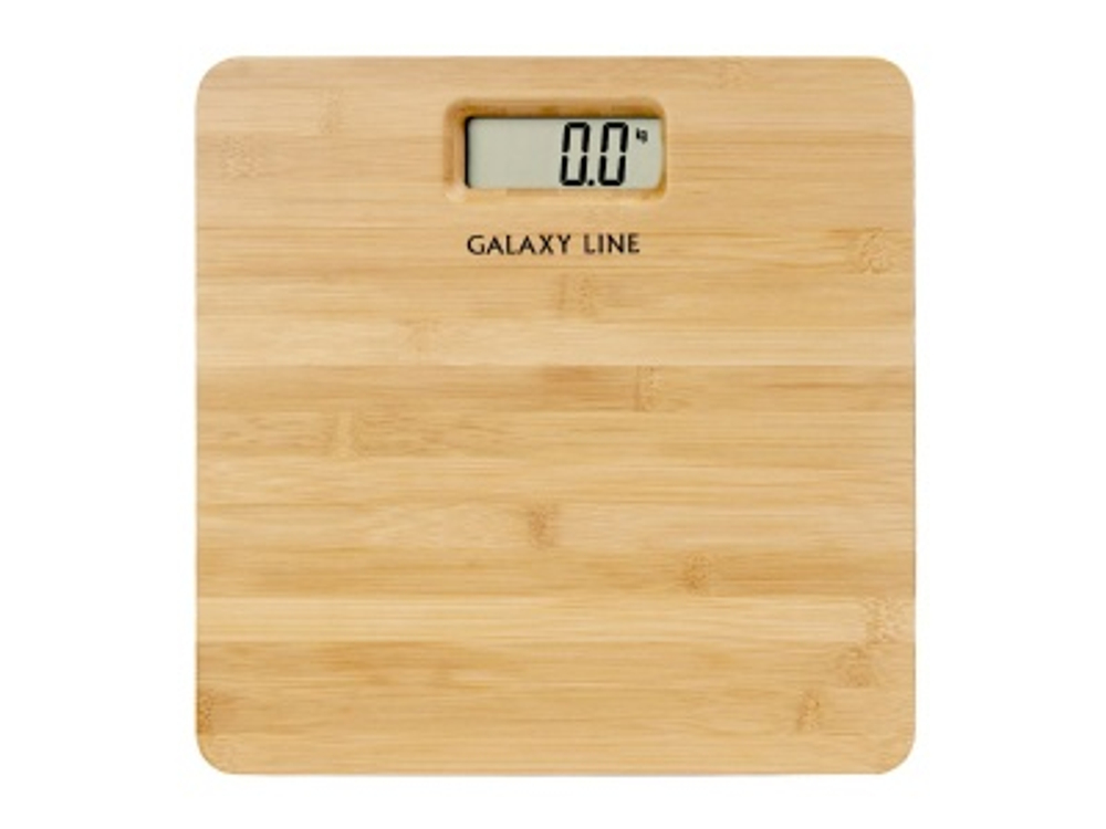 Весы напольные электронные GALAXY LINE GL 4809 максимальная нагрузка 180кг бамбуковая платформа