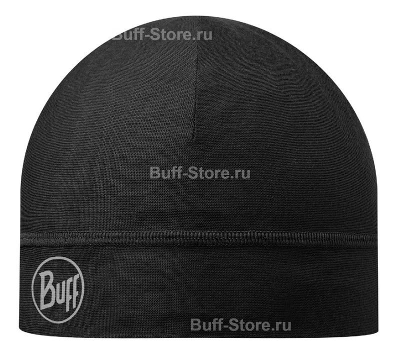 Тонкая спортивная шапка Buff Black Фото 1