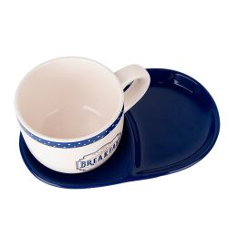 Набор для завтрака: чашка и блюдце " " 23х15х10,5см v=500мл (подарочная упаковка)