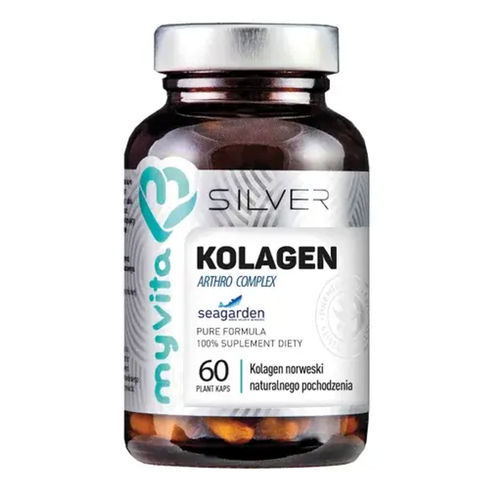 MyVita Silver Collagen Arthro - натуральный норвежский коллаген, 60 капсул
