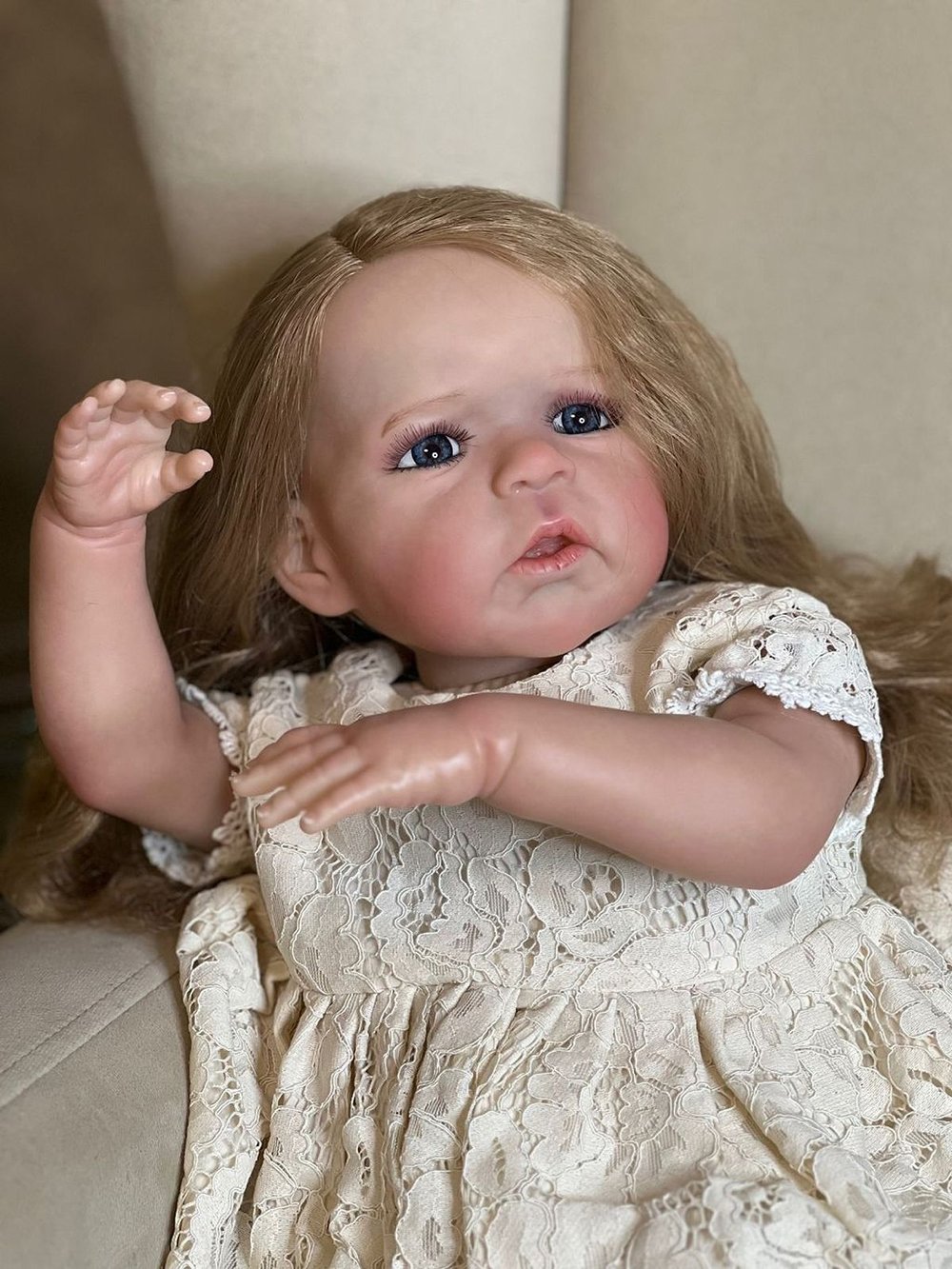 Кукла Реборн мягконабивная 60см в пакете (FA-609)