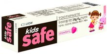 Зубная паста CJ Lion Kids Safe клубника 3-12 лет 90 гр