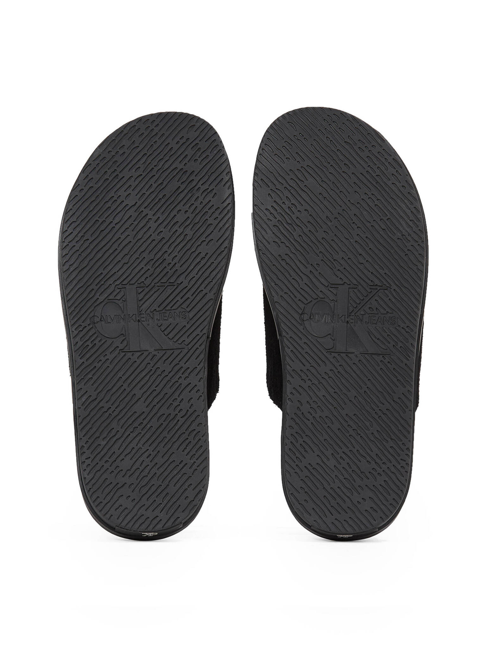 Кожаная домашняя обувь Calvin Klein Jeans - черный(YM0YM01182)