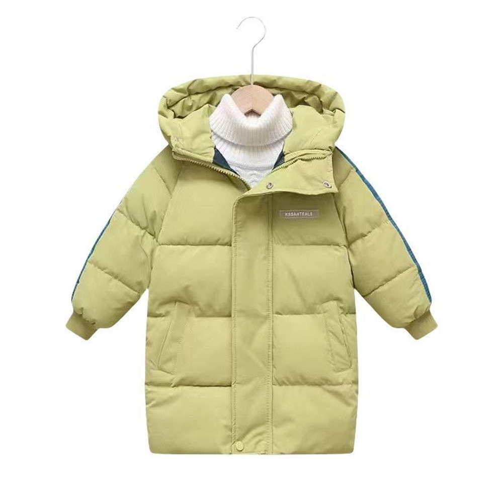 Детский зимний удлиненный пуховик