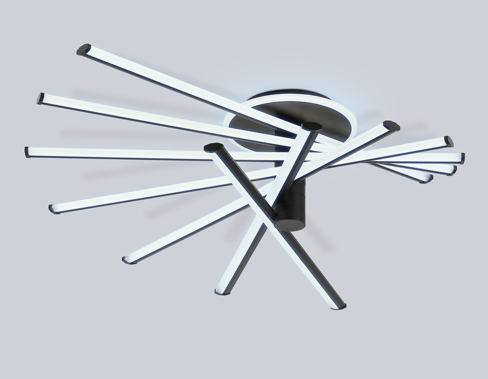 FL6242 BK черный 135W 3000K-6400K 900*750*230 (ПДУ ИК)