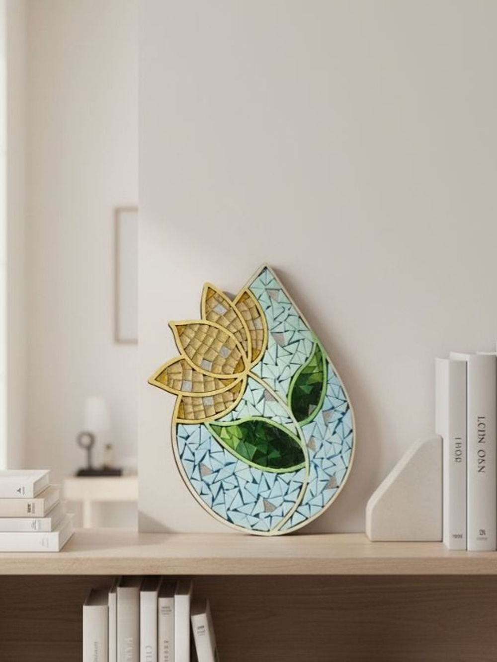 Набор для творчества стеклянная мозаика Цветок Колокольчик 19 см