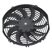 Электровентилятор 12 В, 255 мм, 160 Вт, тип А-от радиатора/всасывание, 1400 м3/час