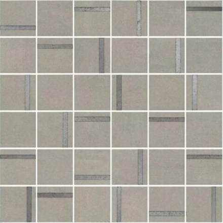 Декор Гварди 2 мозаичный серый светлый матовый обрезной (SG640120\MM)