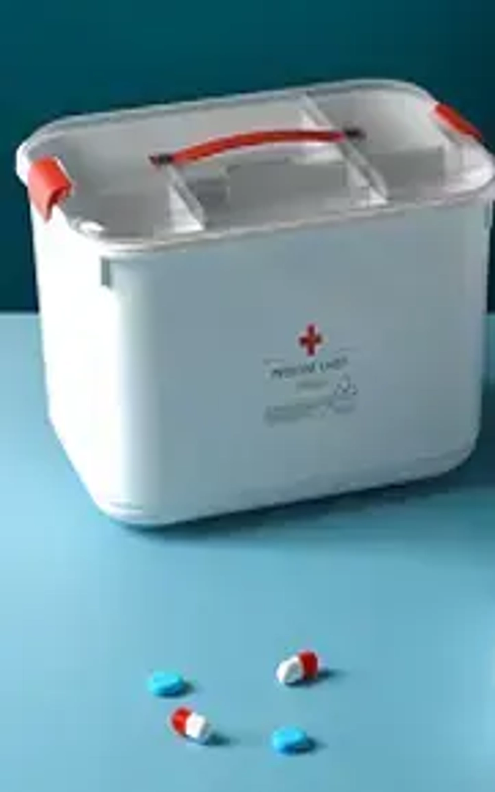 Аптечка домашняя с органайзером «ИДЕЯДОМА», цвет белый, 29.1*21.4*18.2см