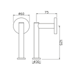 Держатель для туалетной бумаги Jaquar ACN-CHR-1155N