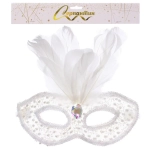 Маска карнавальная «Снежная королева», белый