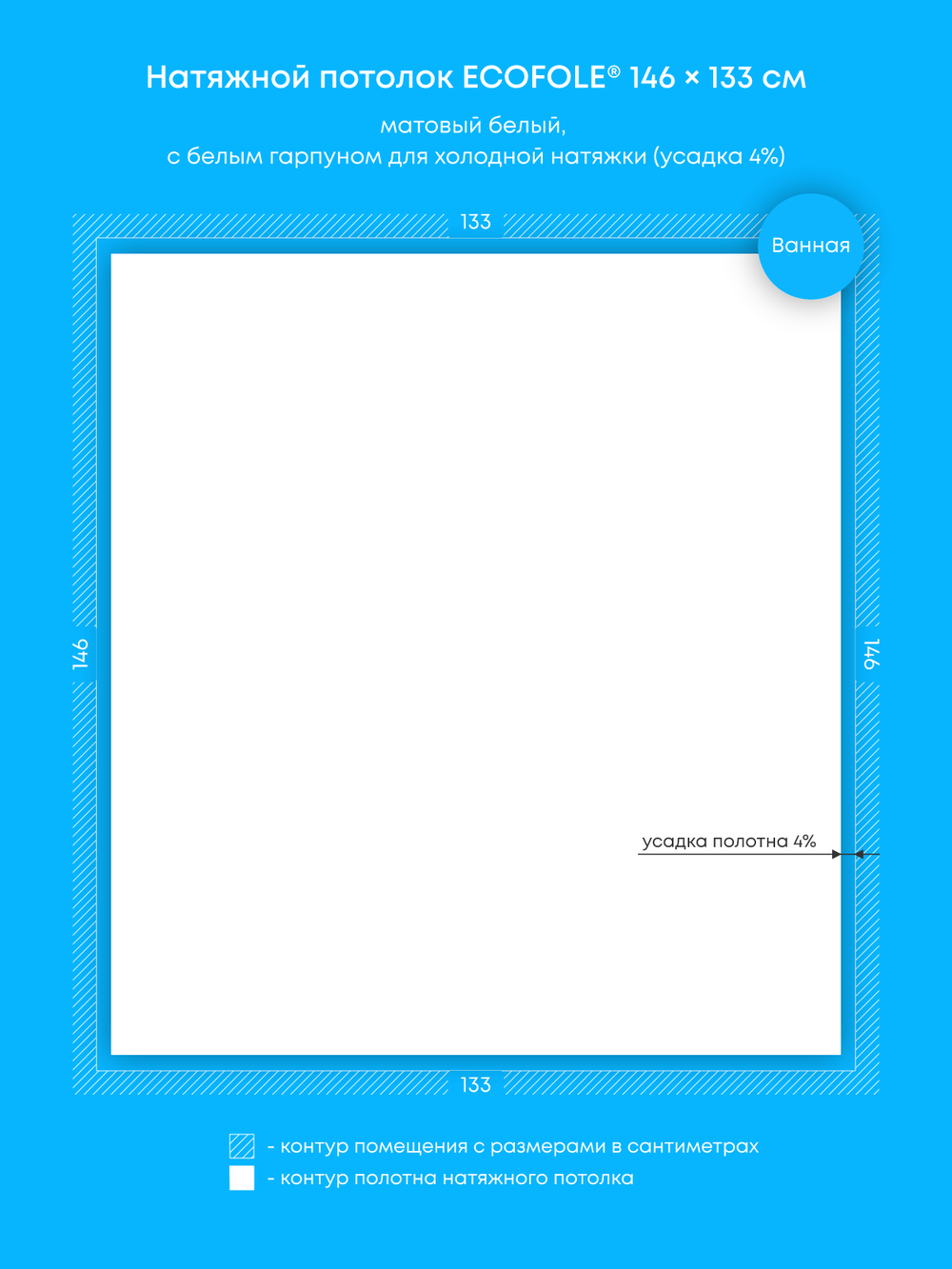 Натяжные потолки 1.9 м2, 0.6 м2, 1.7 м2, 6.1 м2, 11.7 м2