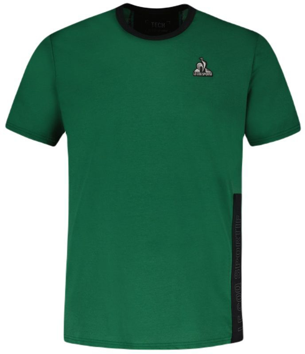 Мужская теннисная футболка Le Coq Sportif TECH Tee Short Sleeve N°1 SS23 - vert foncé camuset