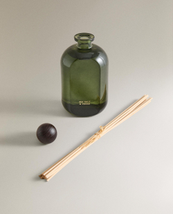 Zara Home Аромадиффузор Sea Salt & Cedar 480 мл, тростниковые палочки микадо, аромат древесный, Коричневый
