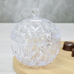 Сахарница 0,35л с крышкой "Шарм" (прозрачный)