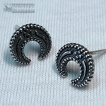 Серьги "Лунница" гвоздики