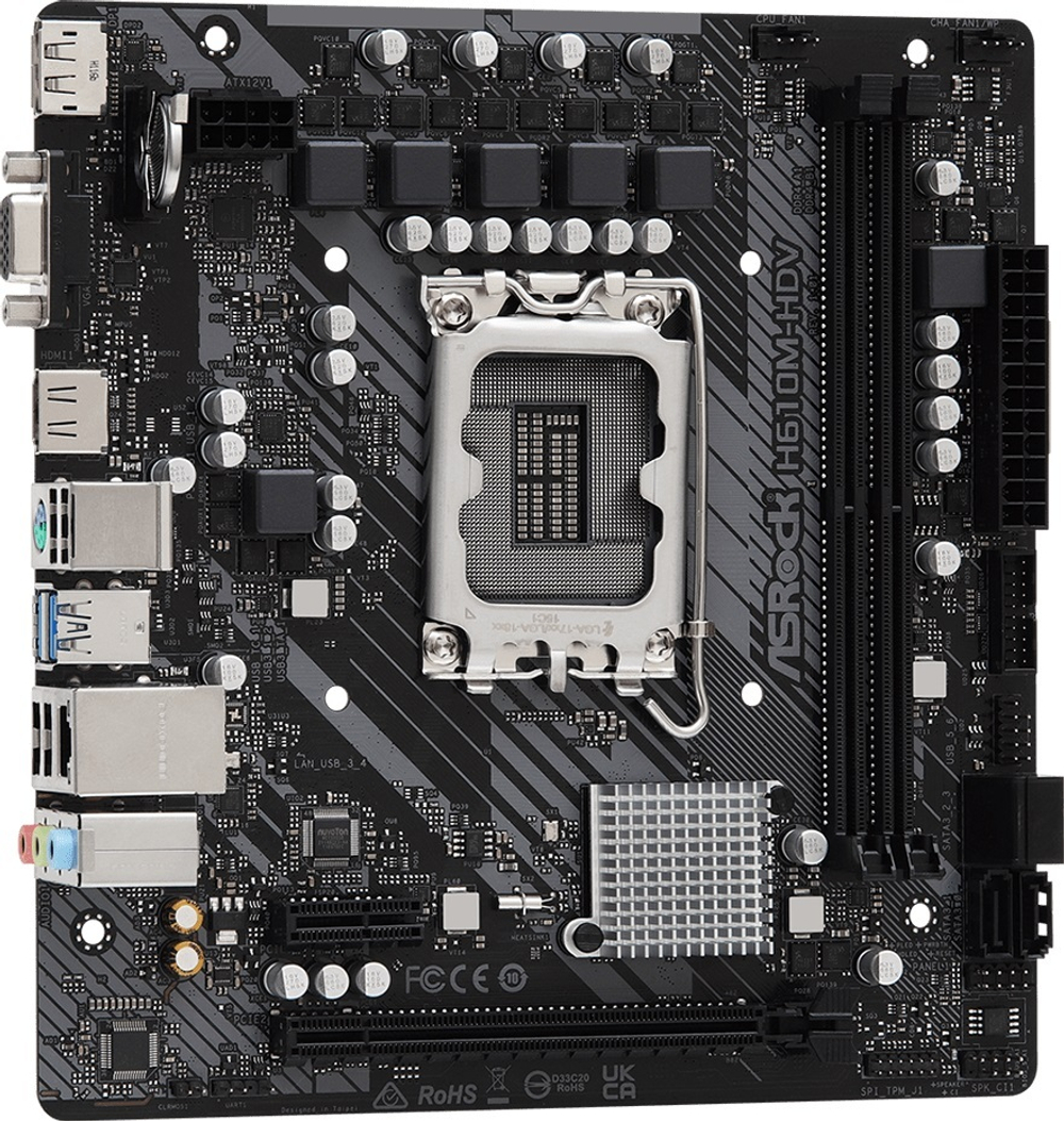 Материнская плата mATX ASRock H610M-HDV