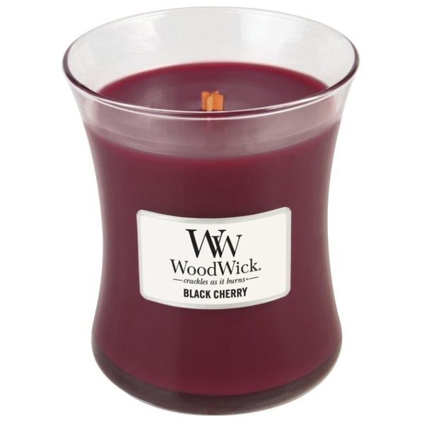 WoodWick Black Cherry 275 g.- Свеча средняя Черная вишня