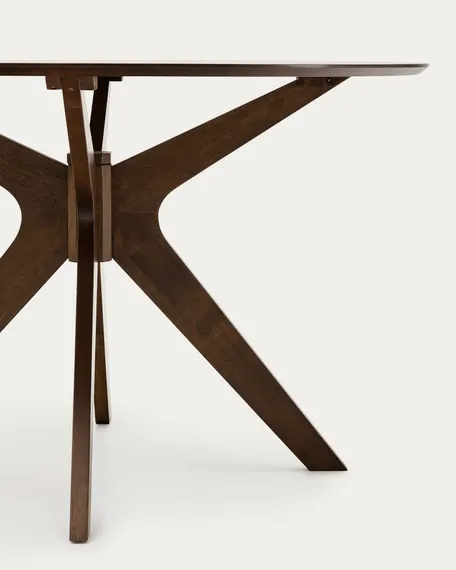 Стол Naanim Ø120 см из орехового шпона