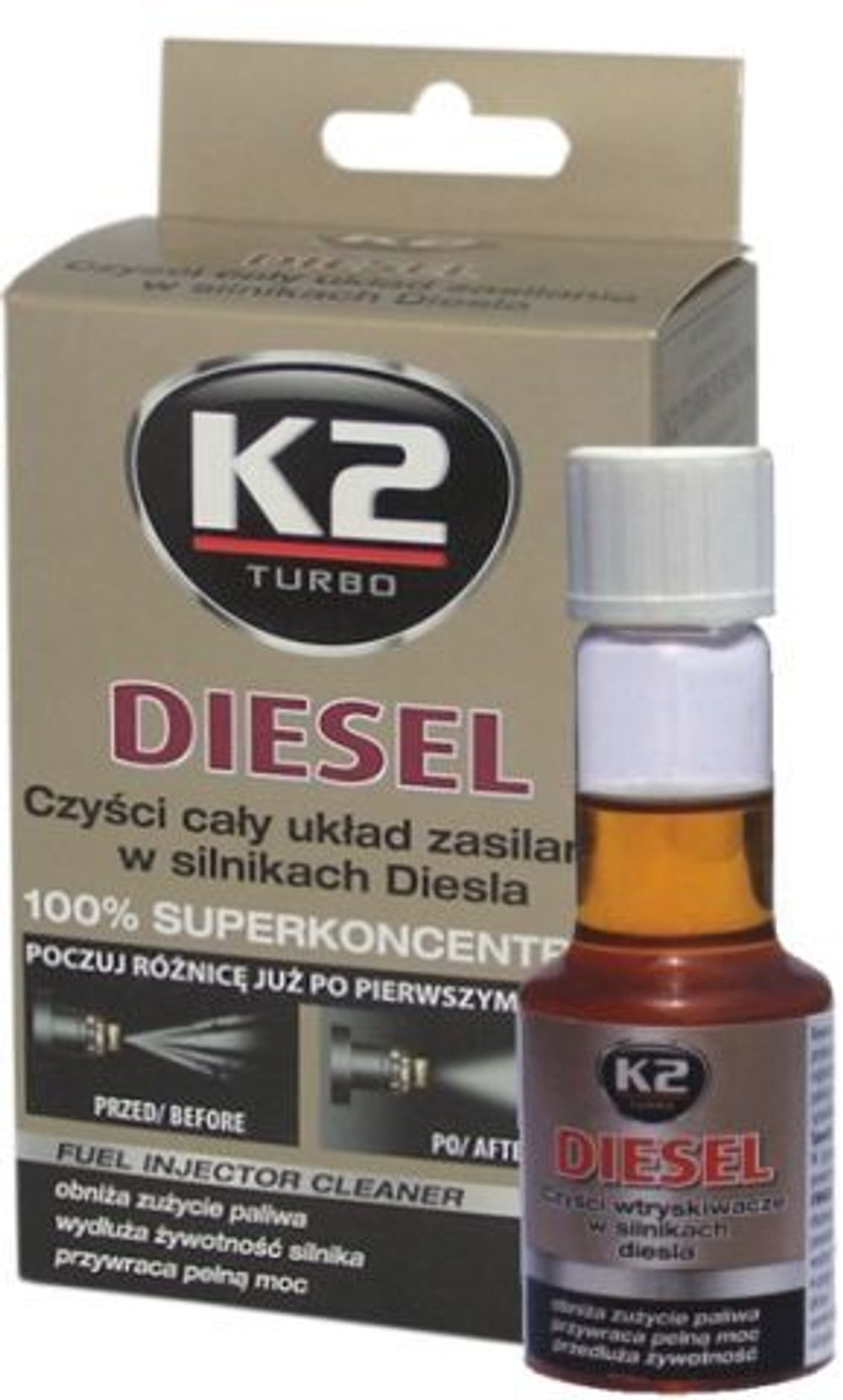 Очиститель топливной системы 50мл K2 Diesel (T312)