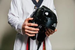 Шлем для тхэквондо ProfSport (усиленная защита) черный