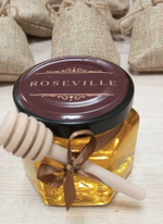 Брендированная баночка с медом и веретеном, 140 грамм