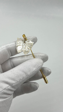 Брошь булавка с бабочкой